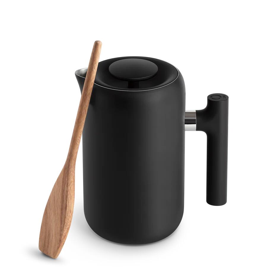 Clara French Press stempelkande, Matte Black - 709ml